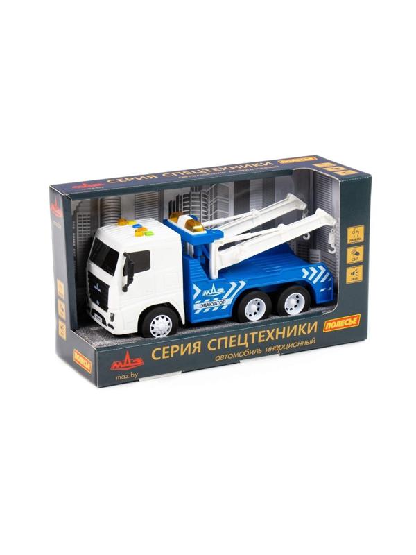 Автомобиль МАЗ, эвакуатор инерционный (со светом и звуком)