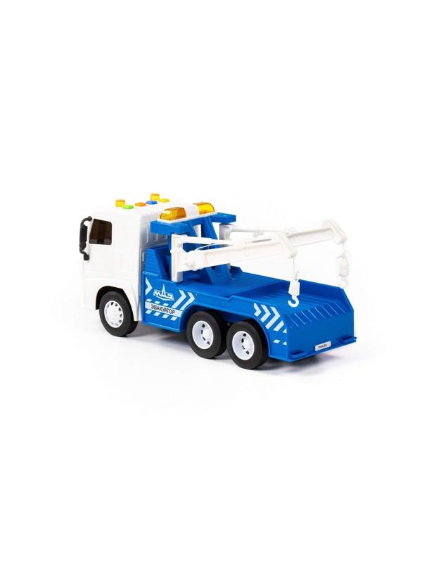 Автомобиль МАЗ, эвакуатор инерционный (со светом и звуком)