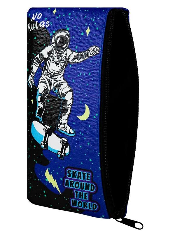 Пенал 2-секционный на молнии Космический скейтинг 105х205