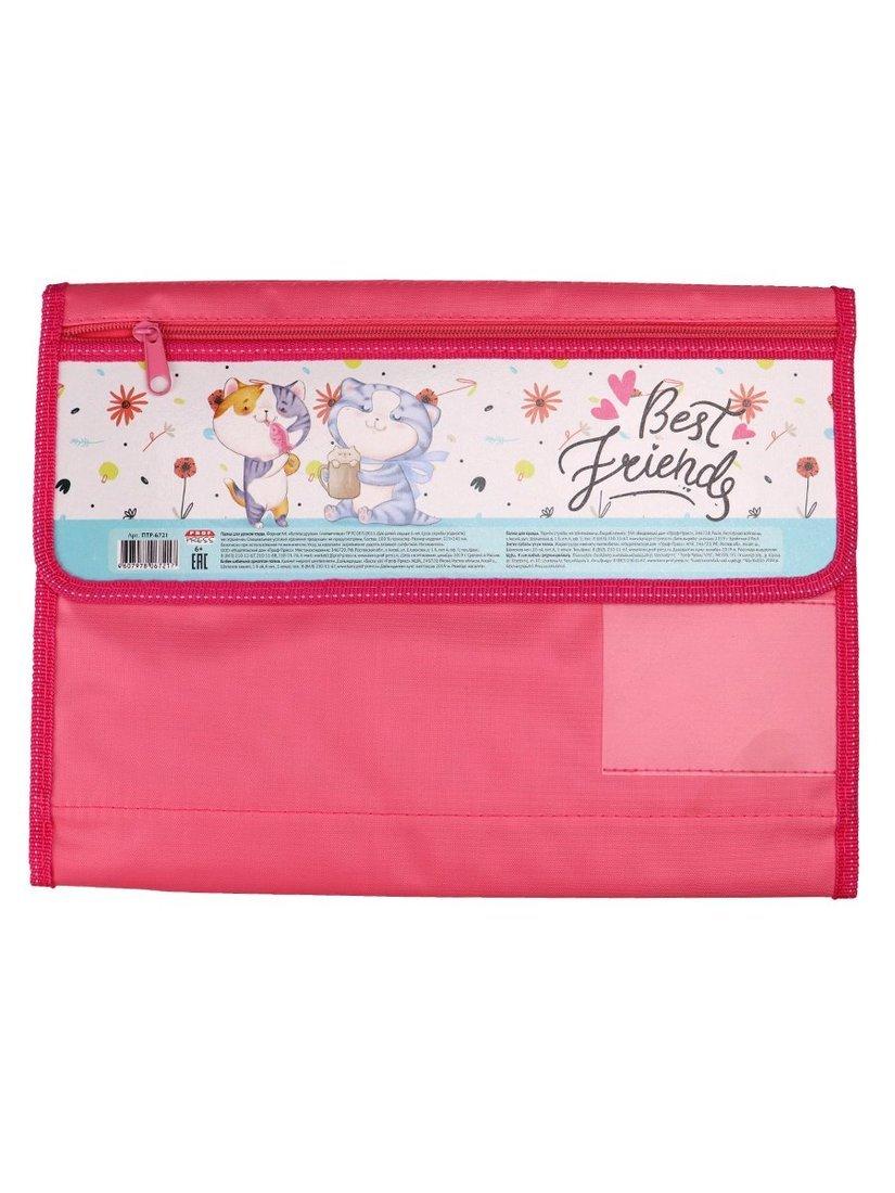 Папка для труда Котята-Друзья ткань 325х245мм