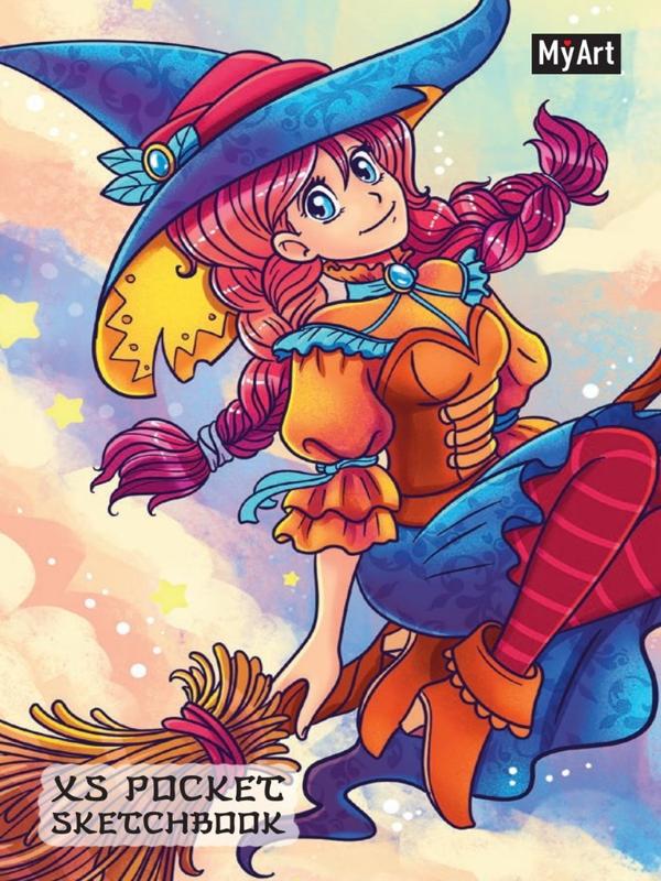 Скетчбук Аниме Маленькая ведьмочка