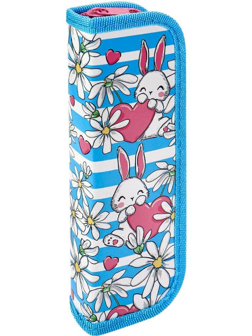 Пенал 1-секц. малый, Милые зайчики, 190х65мм