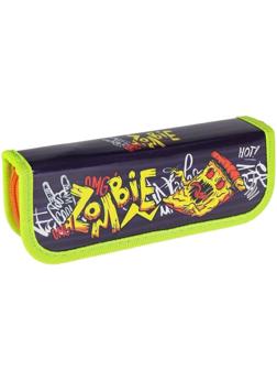 Пенал 1-секц. малый, Зомби-пицца, 190х65мм
