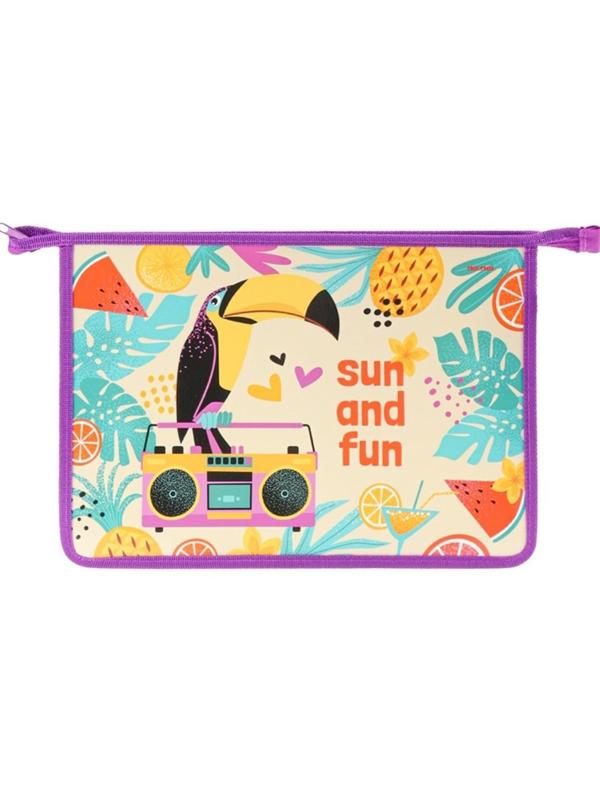 Папка для тетрадей на молнии А4 Тукан-меломан