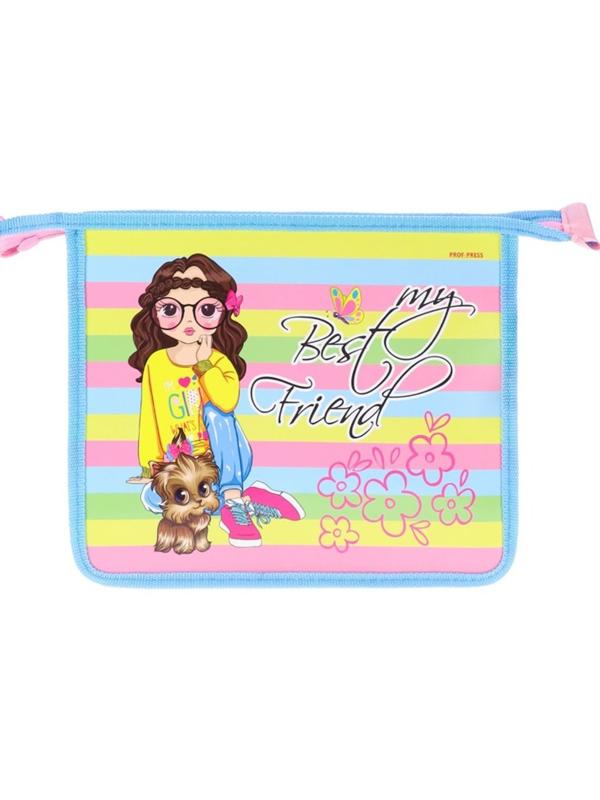 Папка для тетрадей на молнии А5 Стильная девчонка