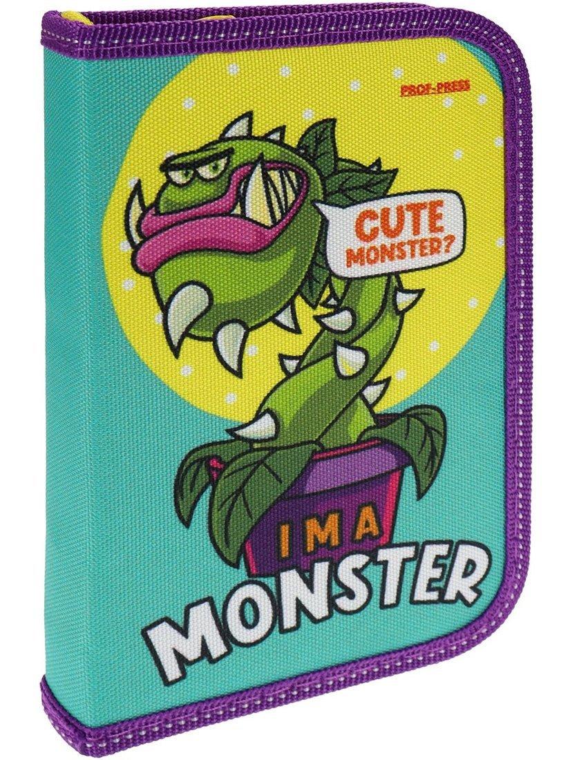 Пенал 1-секц. большой, Растение монстр, 190х115мм