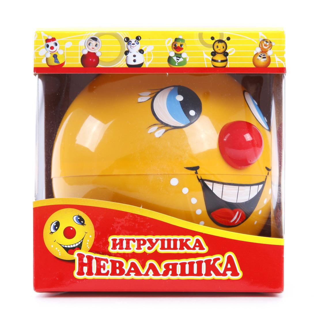 Игрушка-неваляшка Колобок,12см