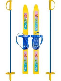 Лыжи детские Олимпик-спорт Мишки (66/75 см), креп. мягкое пластик., с
палками стеклопластик, (66/75 см)