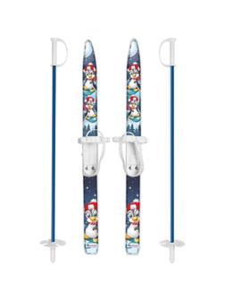 Лыжи детские Лыжики пыжики Пингвинята 75/75 см, крепление мягкое пластик., с
палками стеклопластик