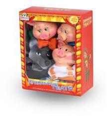 Кукольный театр Весна 4 персонажа с ширмой 2