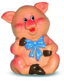 Игрушка ПВХ Поросенок с бантиком
