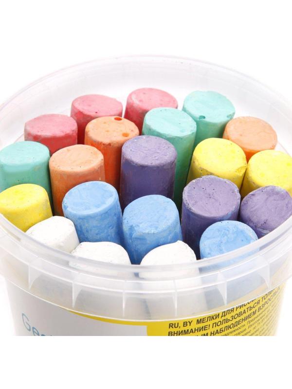 Мелки для рисования цветные 21 шт