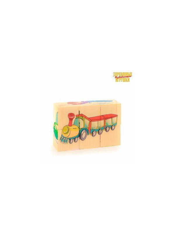 Кубики Транспорт, 6 куб.