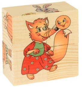 Кубики Колобок 4 куб.