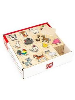 Кубики На ферме 16 шт.