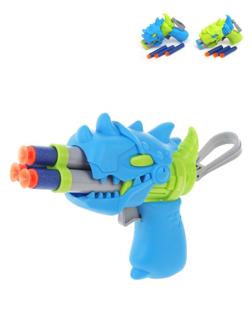 Бластер-мини, в комплекте: м/пули 3шт., пакет, в ассортименте