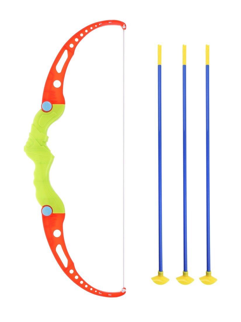 Лук, в комплекте: стрелы с присосками 3шт., блистер, в ассортименте