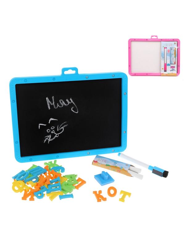 Набор досок для рисования с маркером и мелками, пленка, в ассорт.