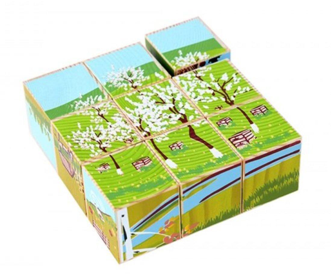 Кубики Русская деревня 9 шт.