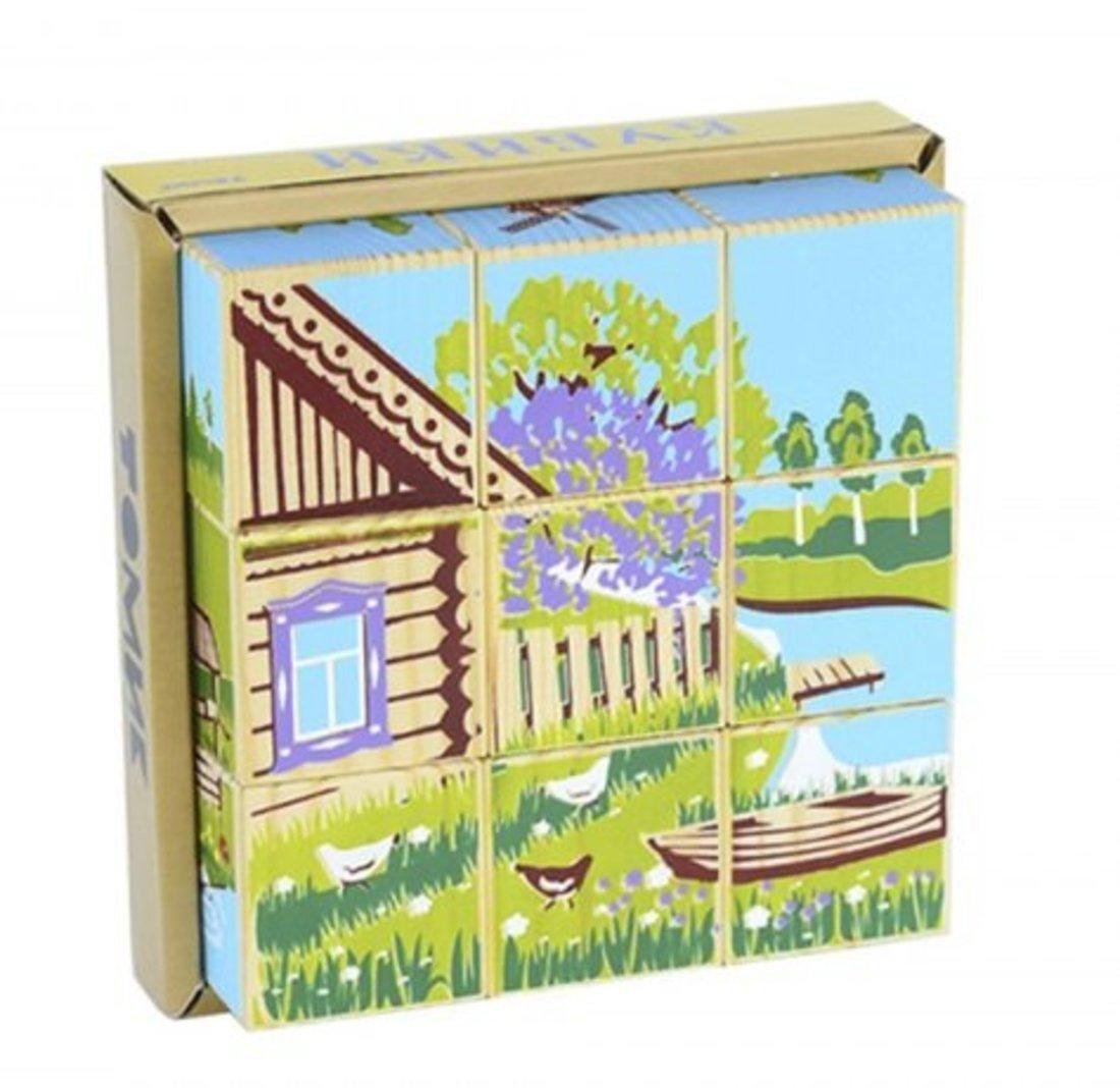 Кубики Русская деревня 9 шт.