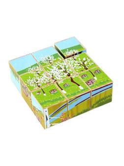 Кубики Русская деревня 9 шт.