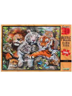 Пазл Super 3D Кошачий сон, 500 дет.