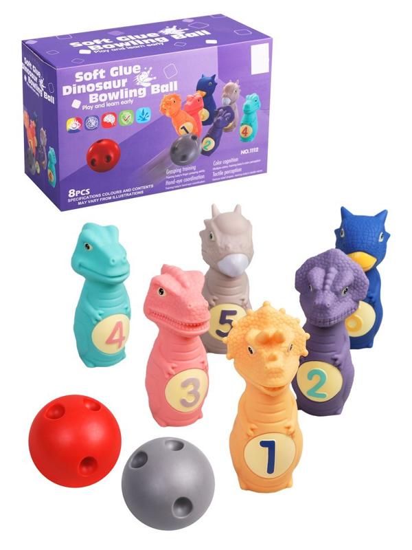 Игра напольная: боулинг детский Дино