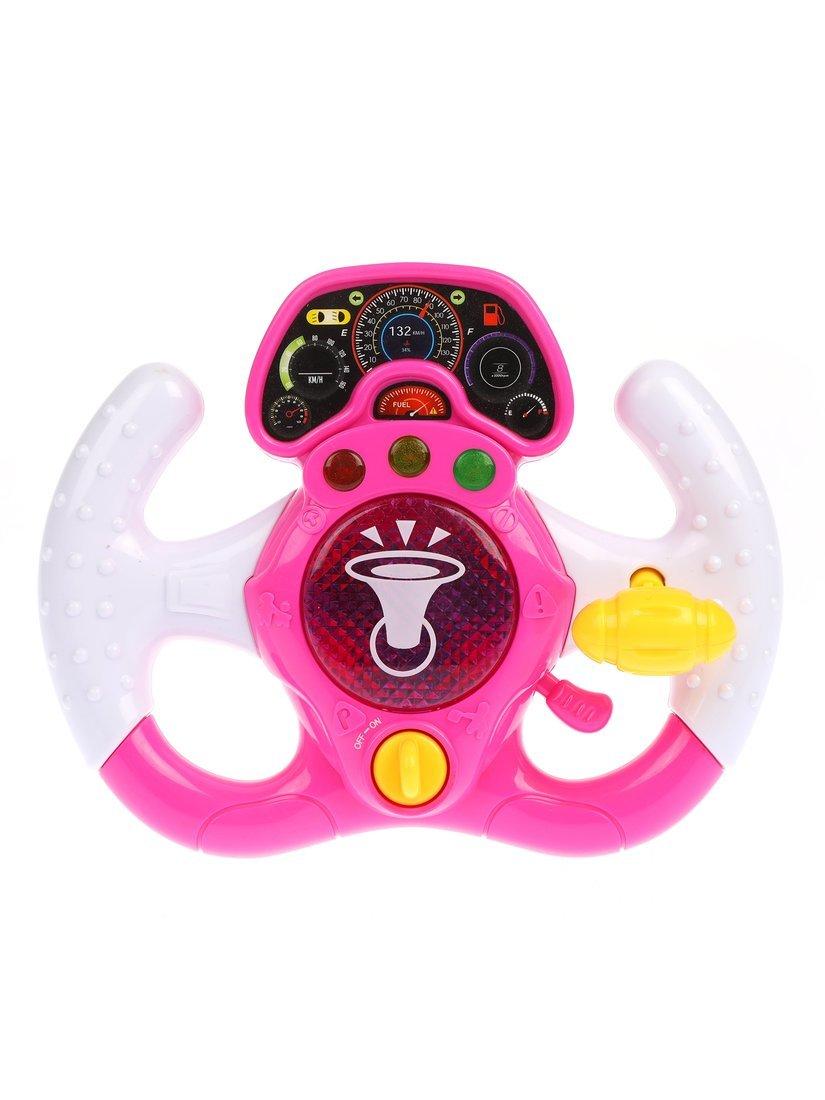 Руль Гоночная игра, свет, звук, эл.пит.2*AA не вх.в комплект, в ассорт.