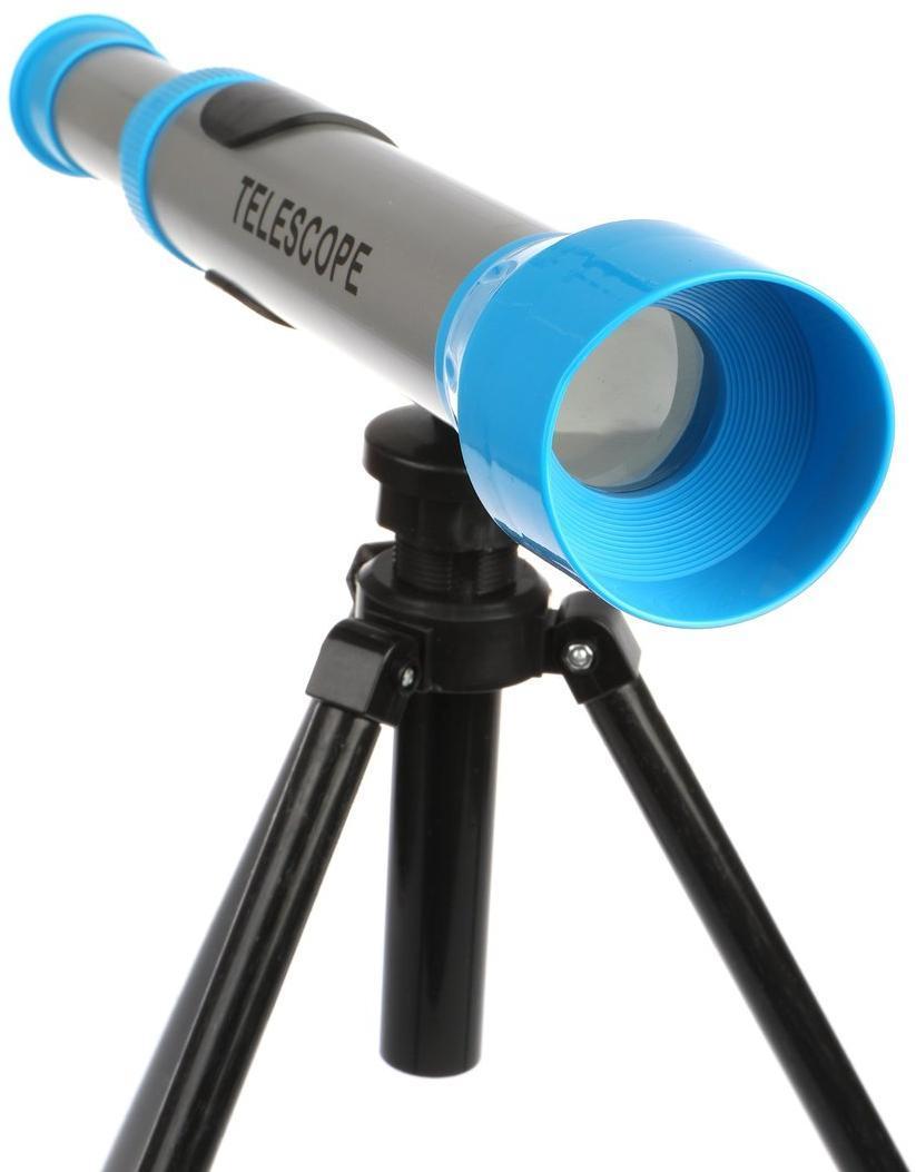Телескоп детский на ножках, коробка, в ассорт.