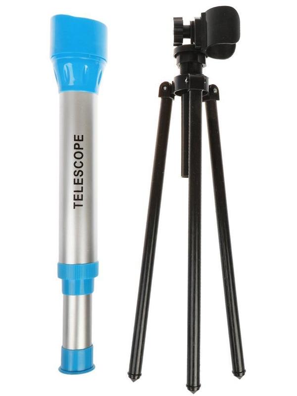 Телескоп детский на ножках, коробка, в ассорт.