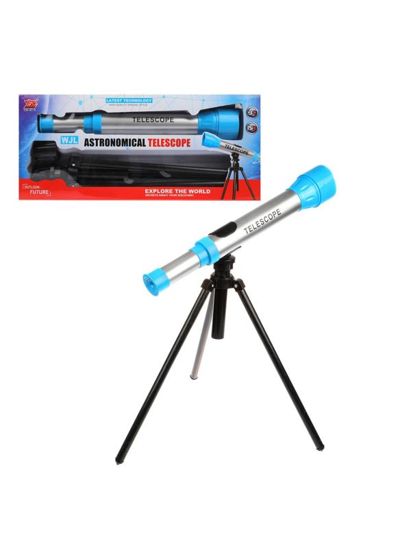 Телескоп детский на ножках, коробка, в ассорт.