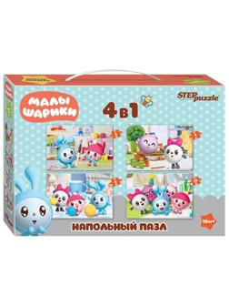 Пазл напольный Малышарики 4 в 1