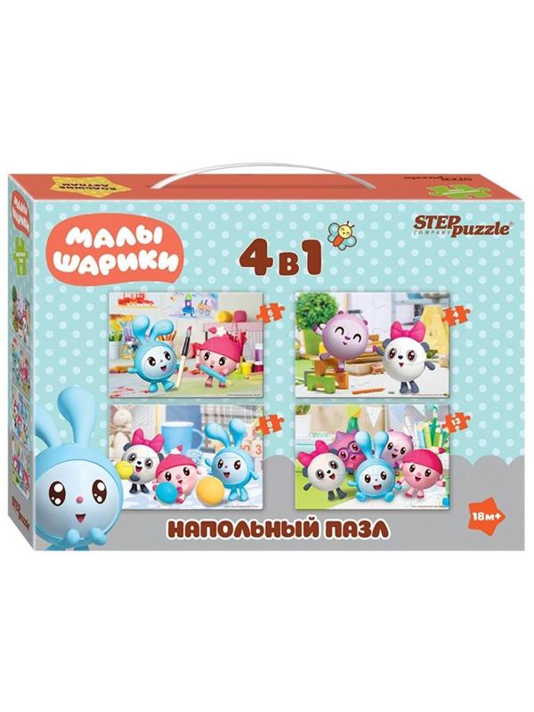 Пазл напольный Малышарики 4 в 1