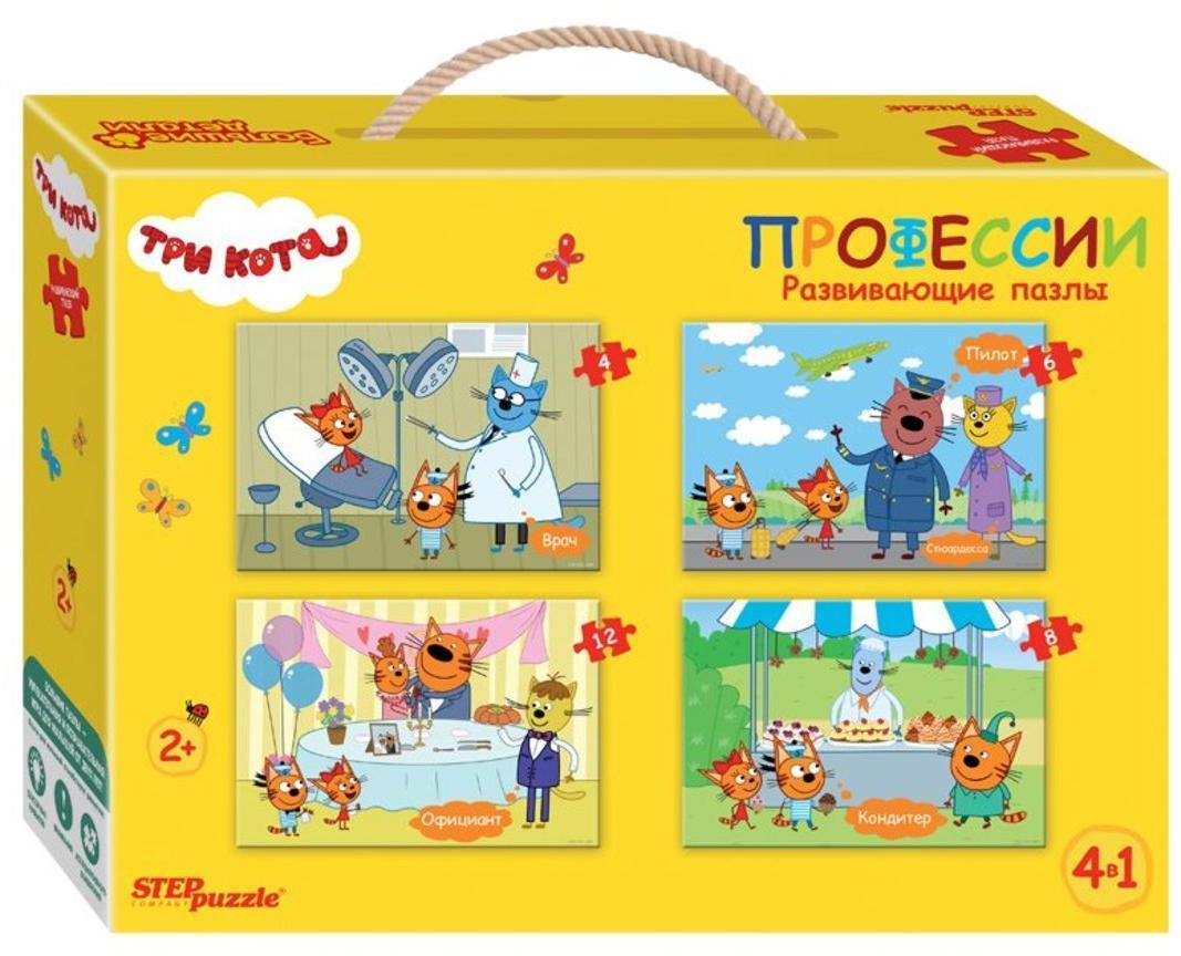Пазл напольный Три кота 4 в 1