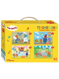 Пазл напольный Три кота 4 в 1