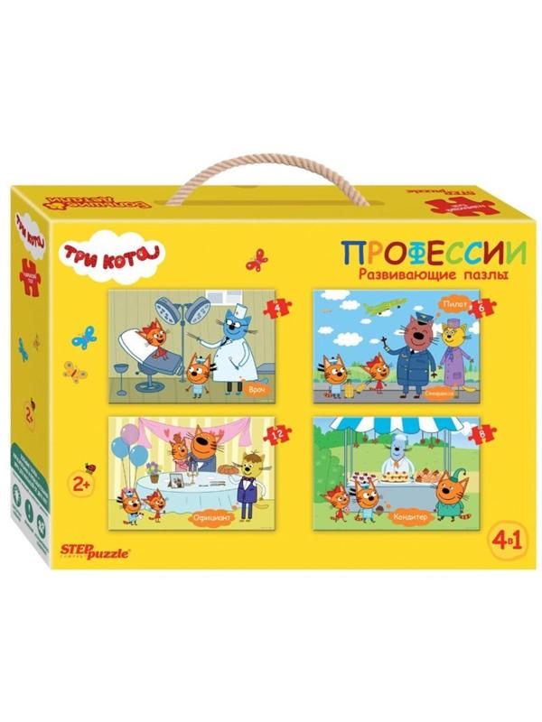 Пазл напольный Три кота 4 в 1