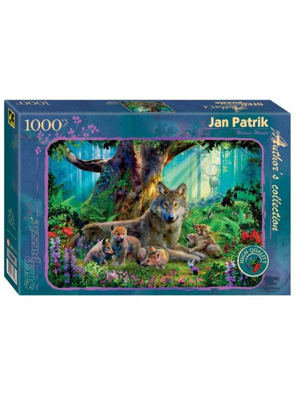 Пазлы 1000 Лесные волки