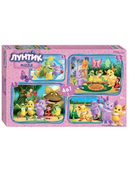 Пазлы 4в1 Лунтик