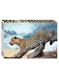 Пазлы 2000 Леопард в дикой природе
