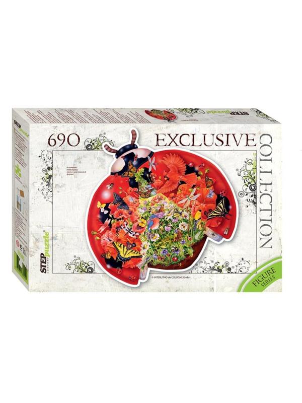 Пазл контурный 690 Божья коровка