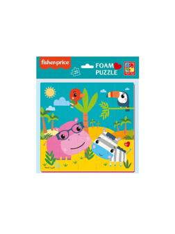 Пазлы мягкие Fisher-Price Бегемот и зебра 25 элементов