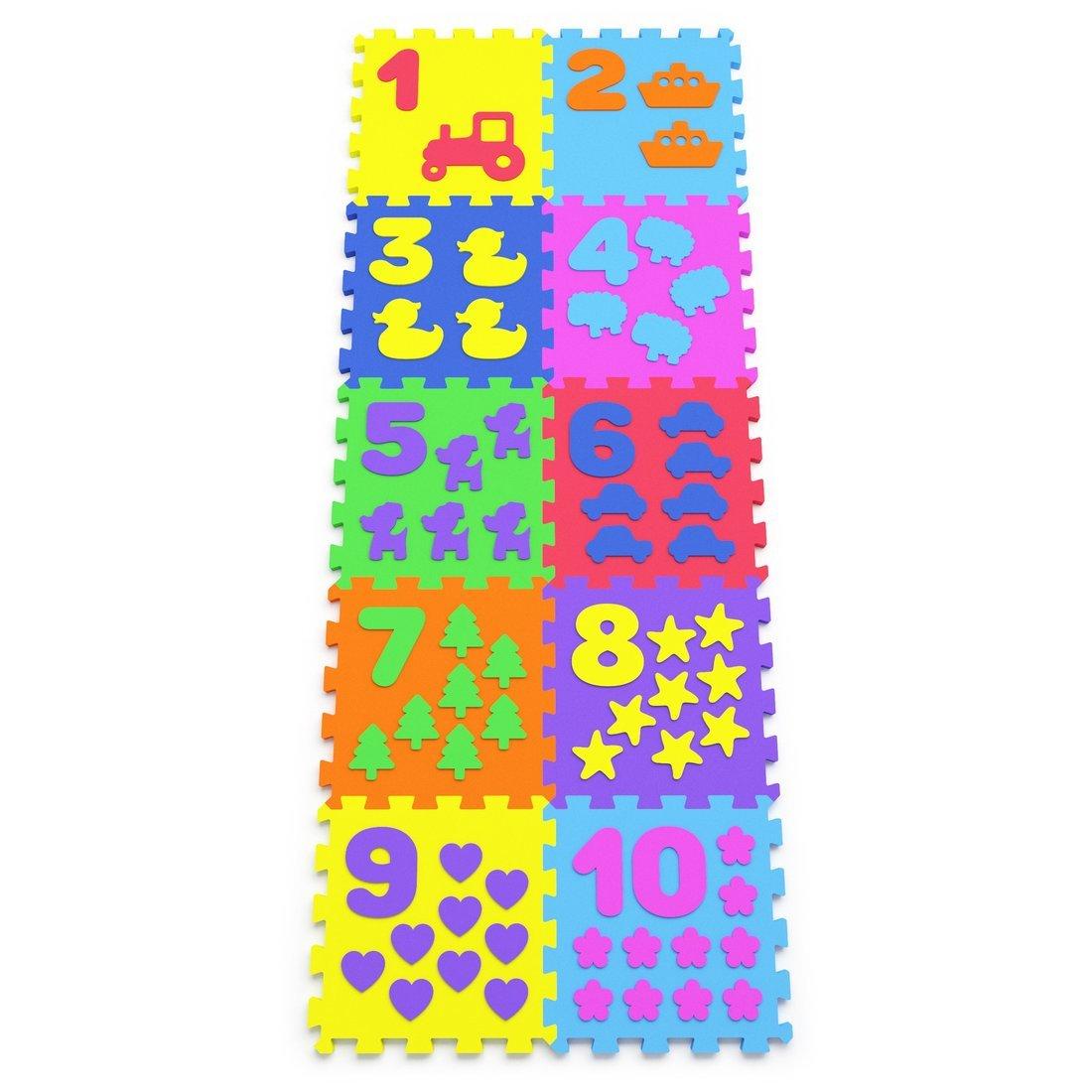 Развивающая игра Коврик Счет 10 элементов