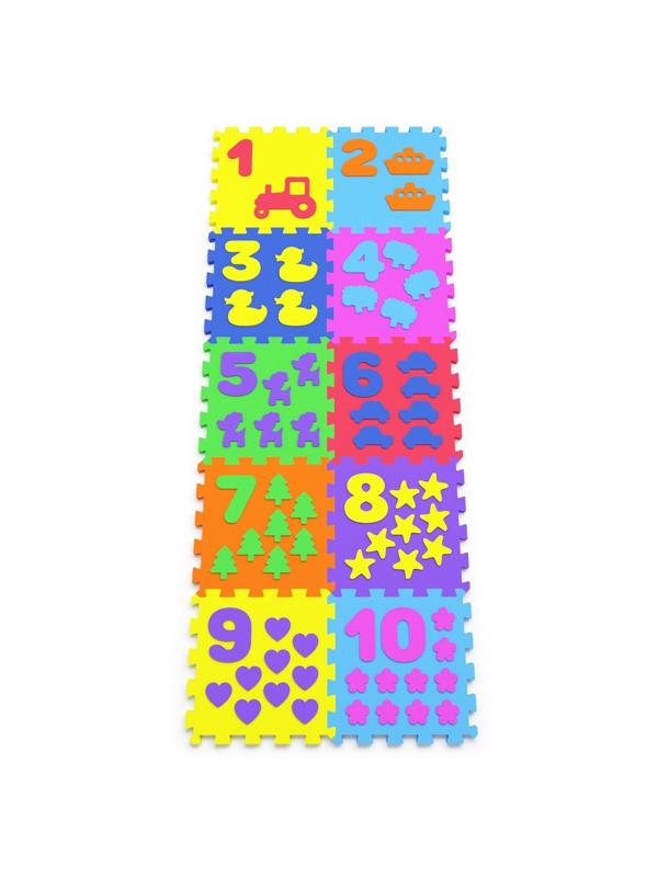 Развивающая игра Коврик Счет 10 элементов