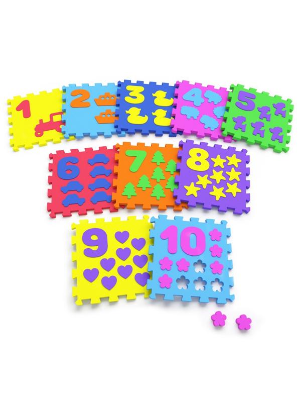 Развивающая игра Коврик Счет 10 элементов