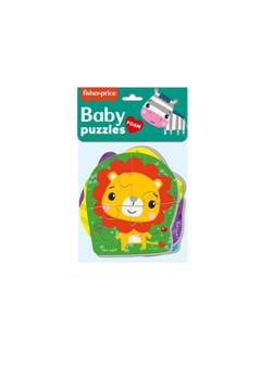 Мягкие пазлы Baby puzzle Fisher-Price Лев 4 картинки 13 элементов