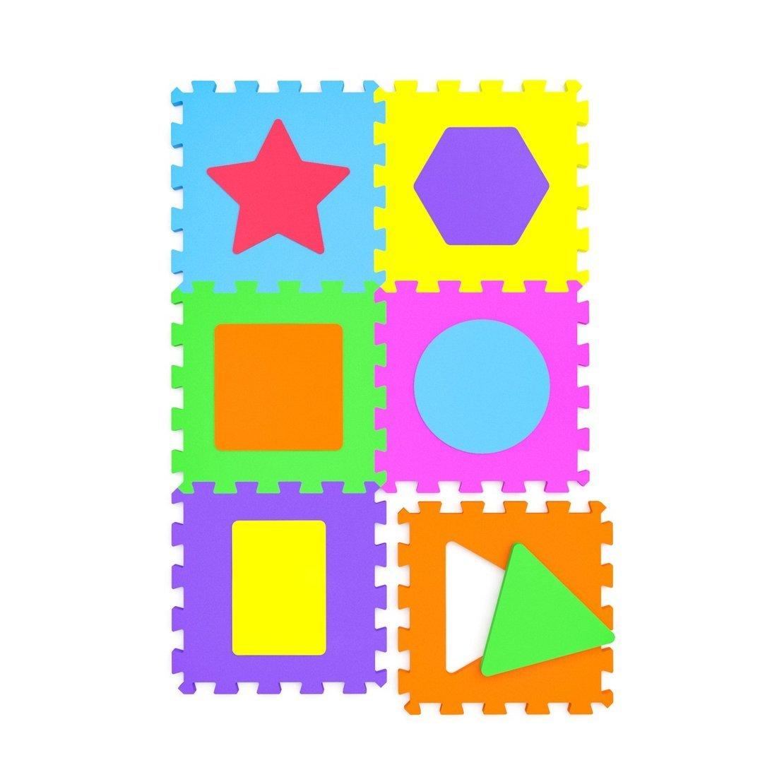 Развивающая игра Коврик Фигуры 6 элементов