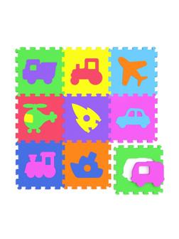Развивающая игра коврик Транспорт 9 элементов