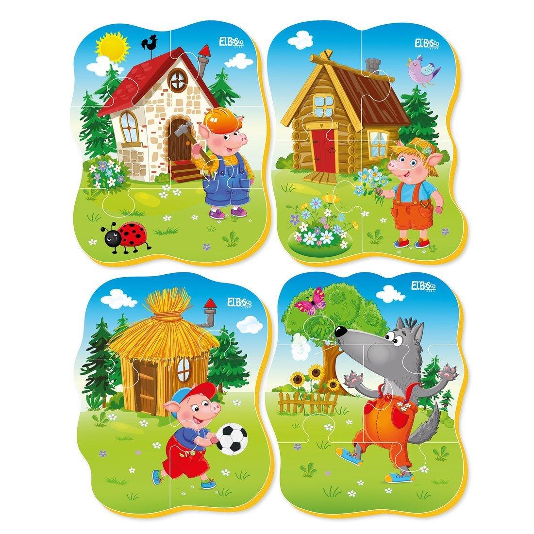 Мягкий пазл Три поросенка