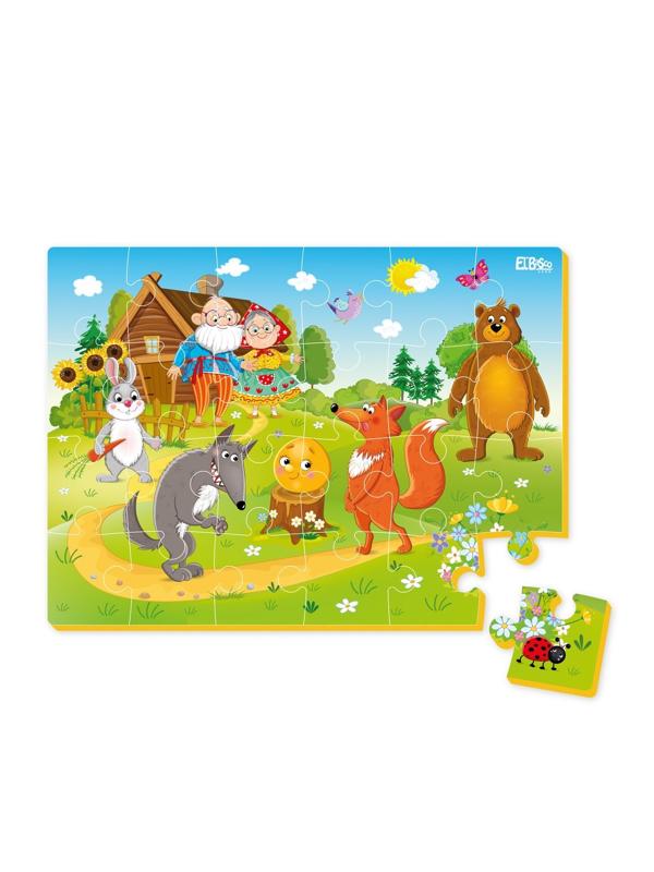 Мягкий пазл Колобок А4 24 элемента