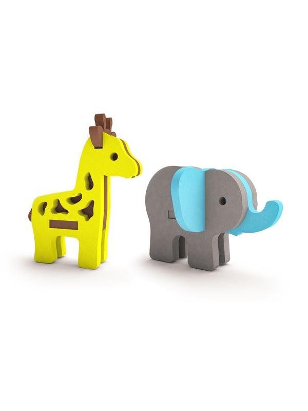 Набор мягких конструкторов Зоопарк